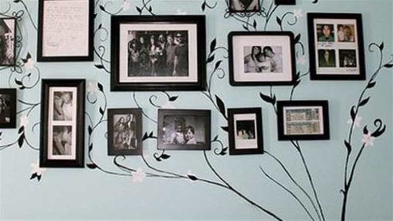 تعليق الصور على الحائط،