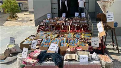 حجز عاطل لتصنيع الألعاب النارية بورشة مسكنة بالفيوم 