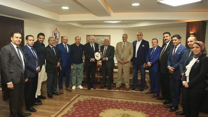 مجلس الزمالك مع وفد