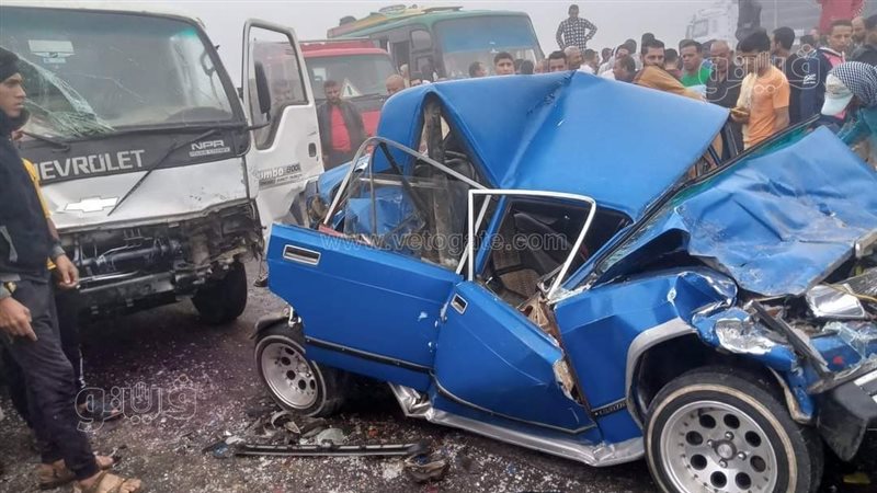 حادث مروع علي الطريق