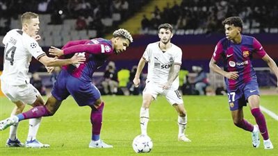 دوري أبطال أوروبا، شاختار يتقدم على برشلونة بهدف في الشوط الأول 
