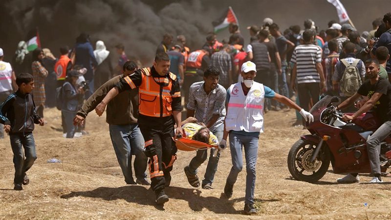 نقل مصابين فلسطينين،فيتو