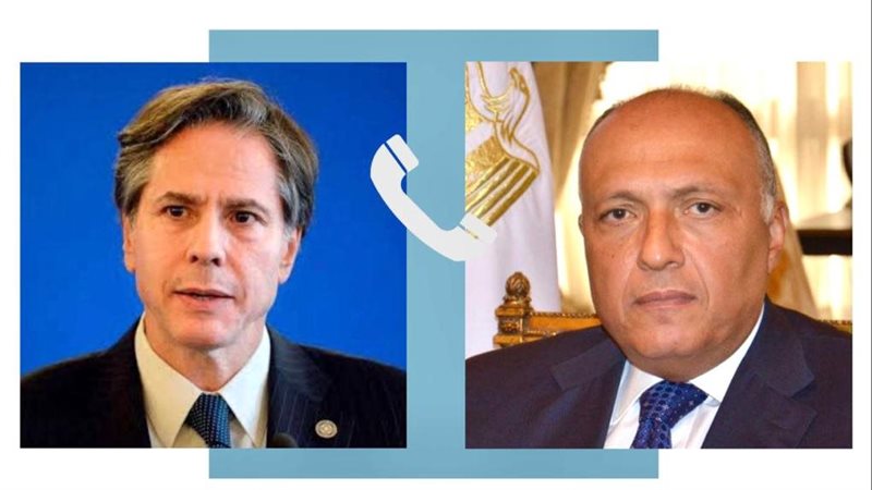 سامح شكري يتلقى اتصالًا