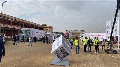 كل ما تريد معرفته عن قافلة المساعدات الإنسانية من صندوق تحيا مصر لأهالي غزة