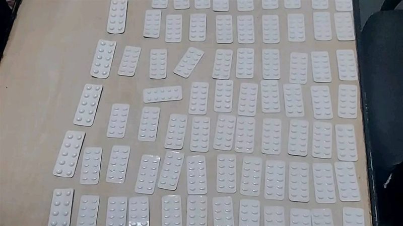 المضبوطات بحوزة رجال