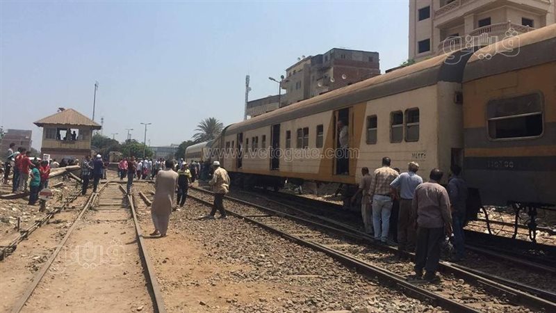 حادث قطار ببني سويف