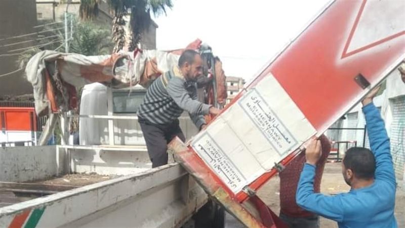 إزالة الإشغالات بالبحيرة