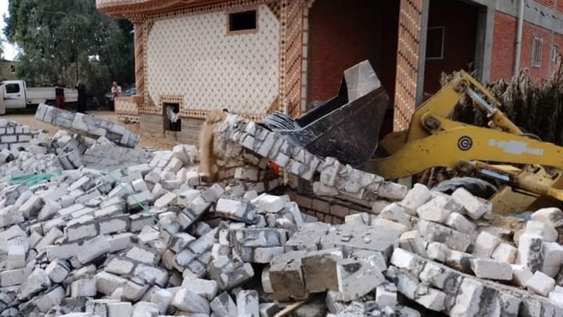 جانب من إزالة التعديات