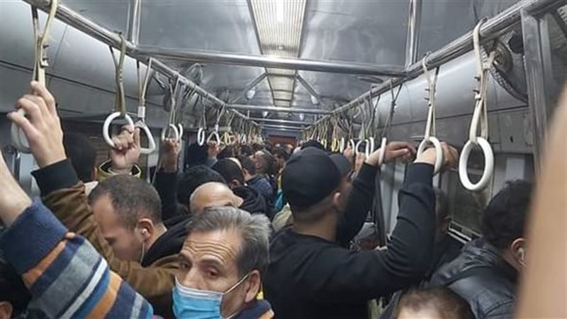 زحام مترو الخط الأول،