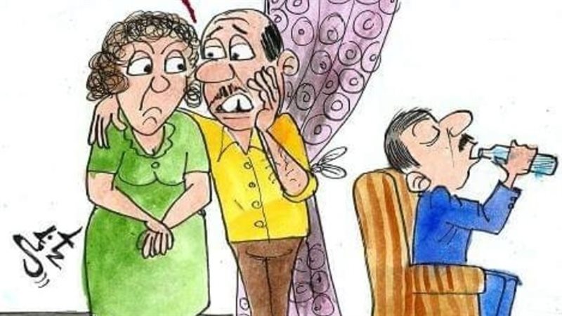 أزمة السكر في كاريكاتير