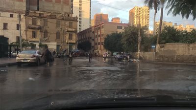 سقوط أمطار خفيفة على الإسكندرية 