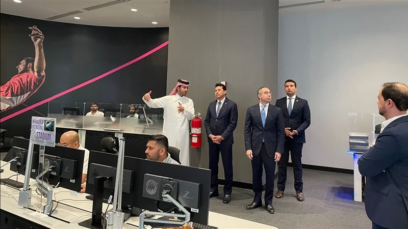 أشرف صبحي يتفقد مركز