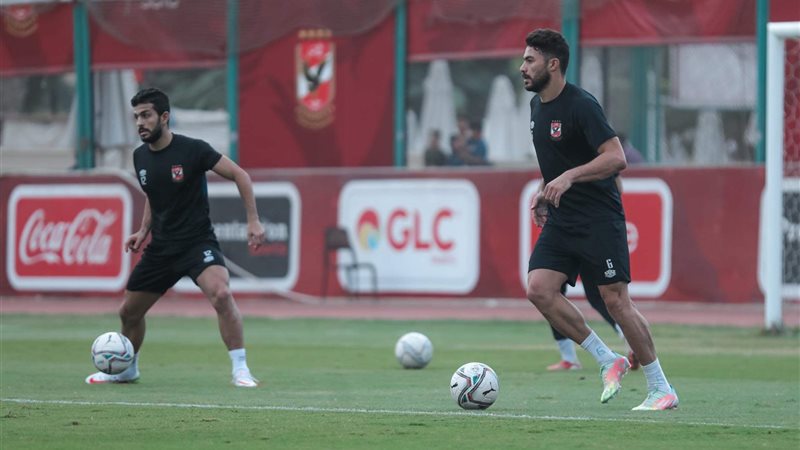 جانب من مران الأهلي