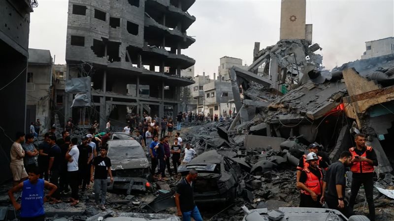 أثار الدمار في غزة،