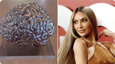 إهداء كيم كارداشيان مجسم 3D لـ دماغها (صور)