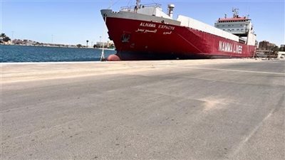 تداول 11 ألف طن بضائع و741 شاحنة بموانئ البحر الاحمر