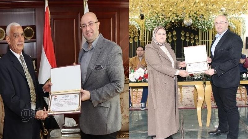 محافظ بني سويف يكرم