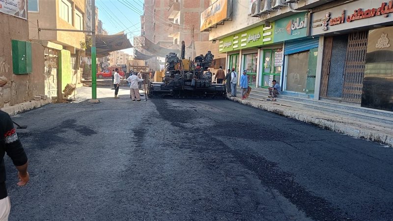 رصف شوارع منفلوط،