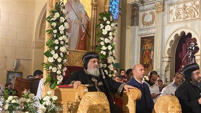 البابا تواضروس الثاني يترأس قداس الاحتفال برأس السنة في الإسكندرية 