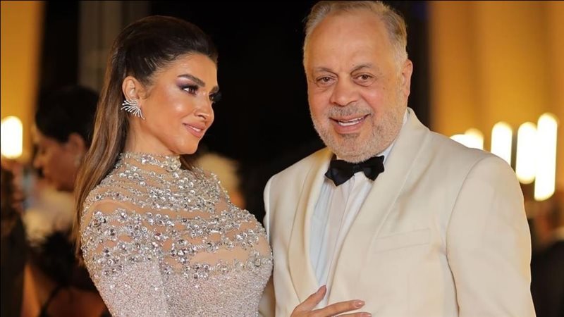 روجينا وزوجها أشرف