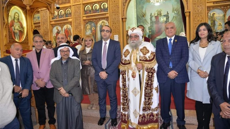 جانب من مراسم القداس،