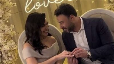 خطوبة المطربة مي فاروق من محمد العمروسي (فيديو وصور)