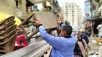 رفع 610 حالات إشغال طريق مخالف بنطاق 3 مراكز بالبحيرة 