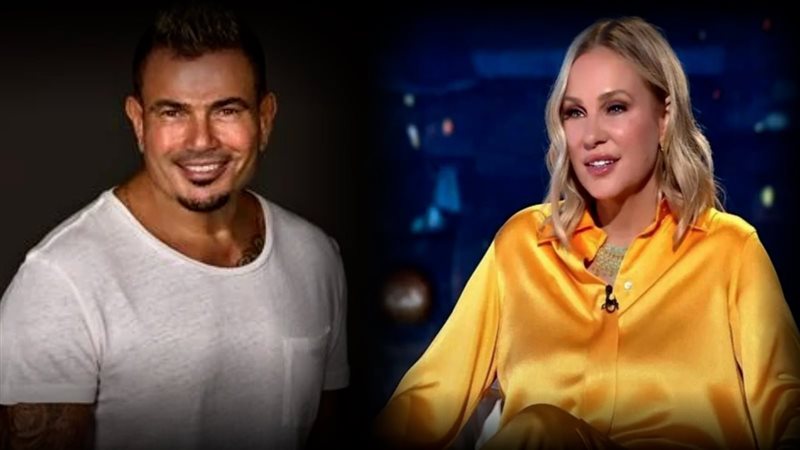 شيرين رضا وعمرو دياب،