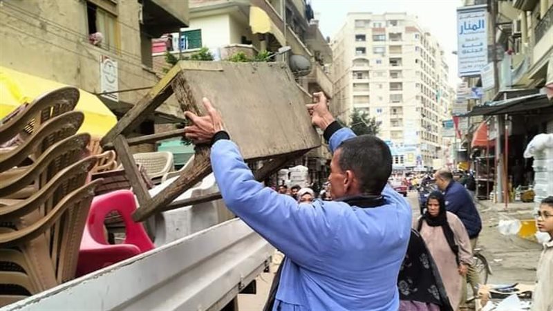 جانب من حملة الإزالة