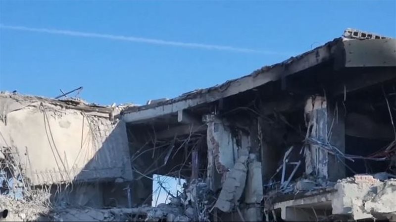 آثار القصف الإيراني