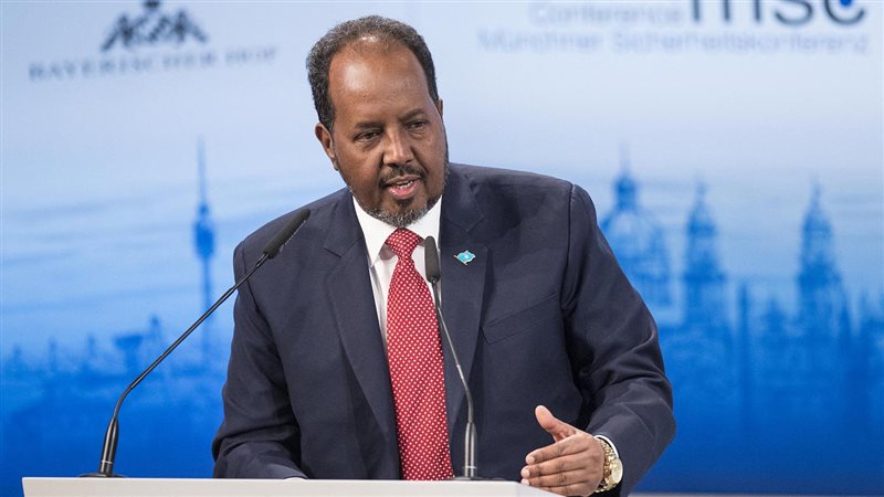 الرئيس الصومالي حسن