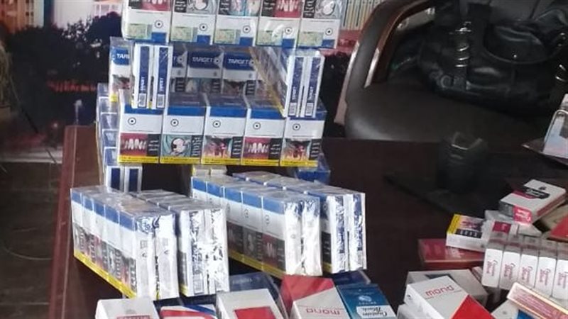 ضبط سجائر مجهولة