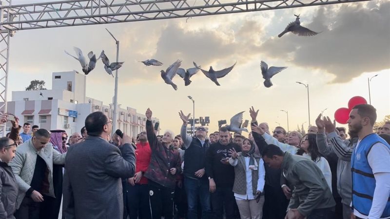 جانب من فعاليات الماراثون،