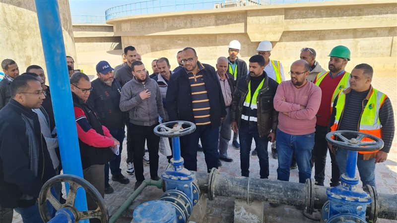 رئيس مياه سوهاج يتفقد