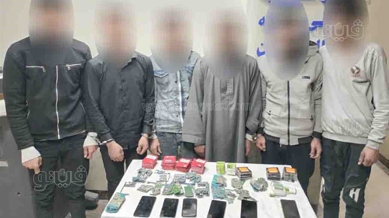 ضبط تشكيل عصابى وعامل
