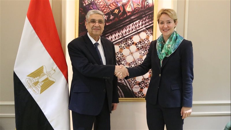 وزير الكهرباء يستقبل