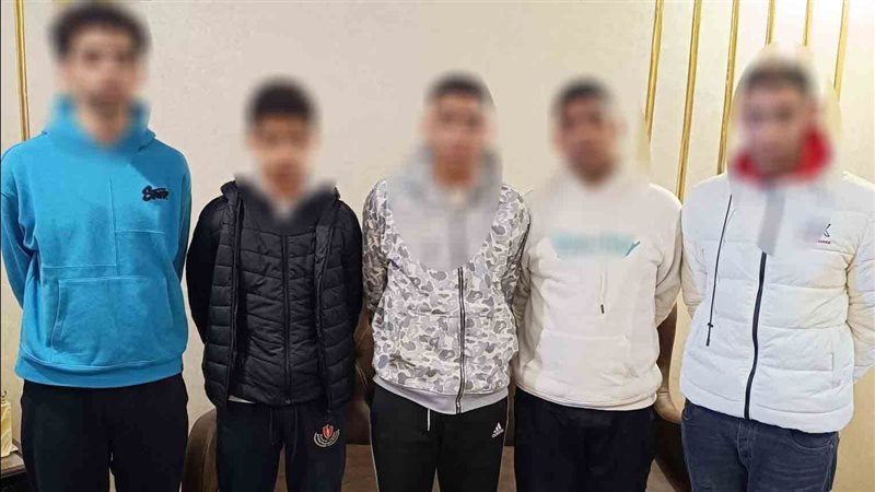 ضبط 5 أشخاص لإضرام