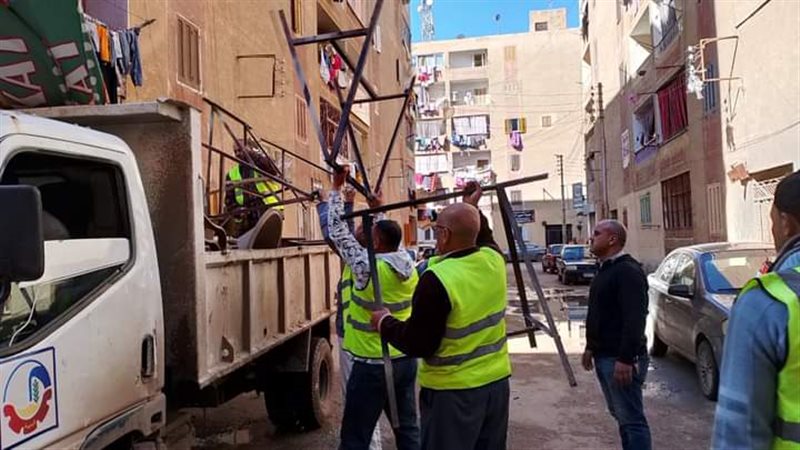 جانب من إزالة الإشغالات