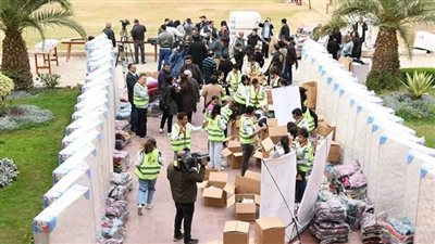الكنيسة الأرثوذكسية تنتهي من تجهيز شاحنة مساعدات لقطاع غزة