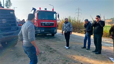 غلق طريق كفر حمزة شبين القناطر بعد انفجار أنبوبة وإصابة 3 أشخاص 
