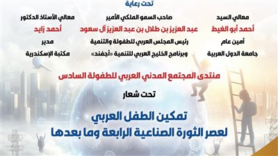 مكتبة الإسكندرية تستضيف منتدى المجتمع المدني العربي للطفولة في دورته السادسة 