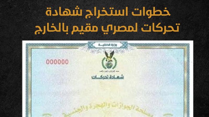 شهادة تحركات