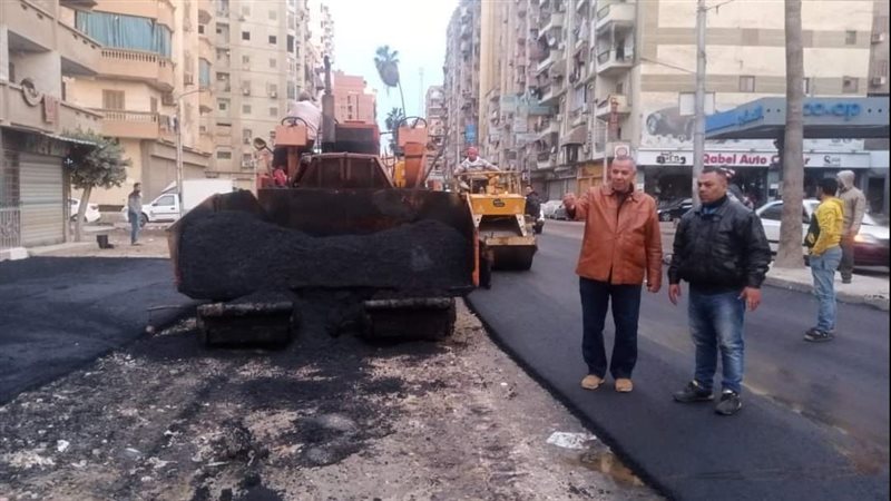 خطة الرصف بشوارع