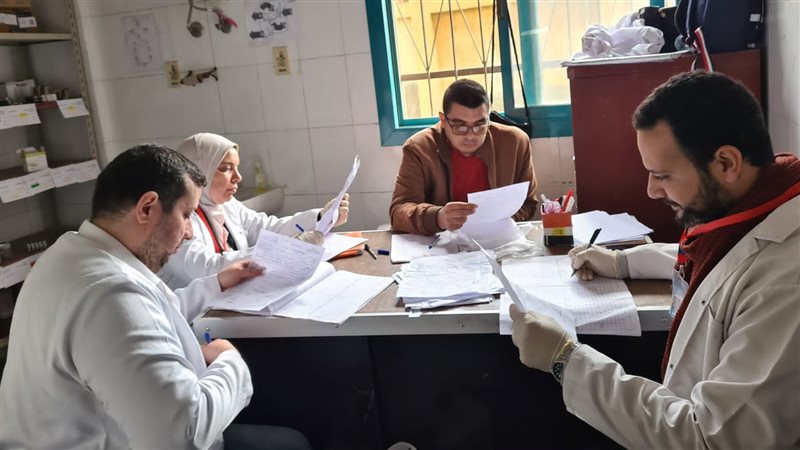 جانب من القافلة الطبية