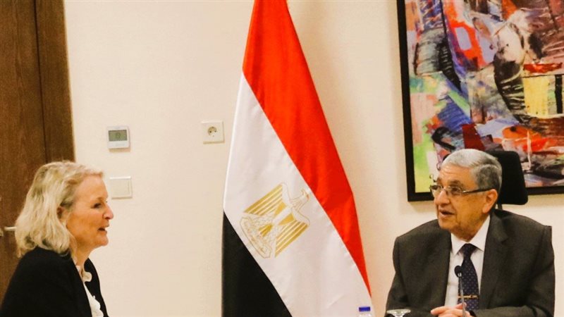 استقبال وزير الكهرباء