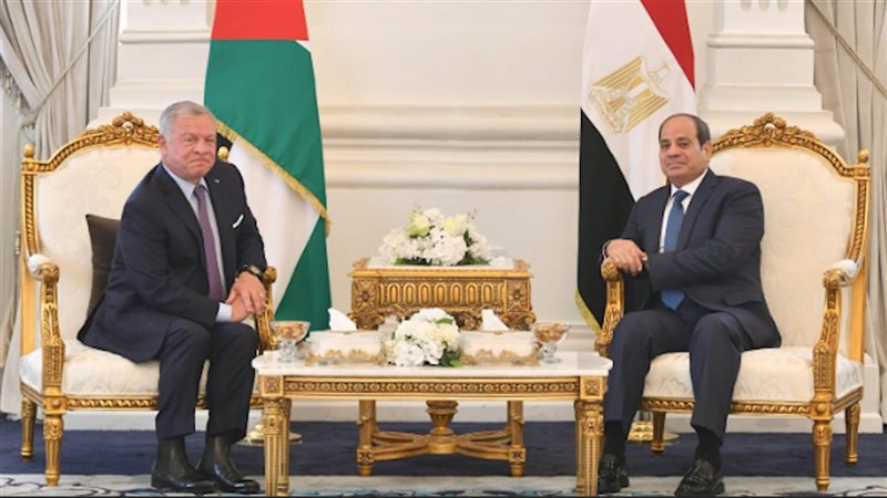 السيسى، العاهل الأردنى