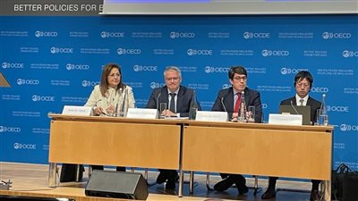 وزيرة التخطيط تشارك في إطلاق تقرير منظمة OECD الاقتصادي لمصر في باريس