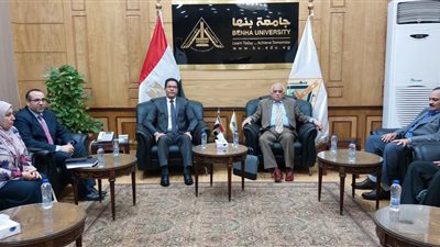رئيس جامعة بنها يستقبل فرق المراجعة الخارجية للاعتماد البرامجي