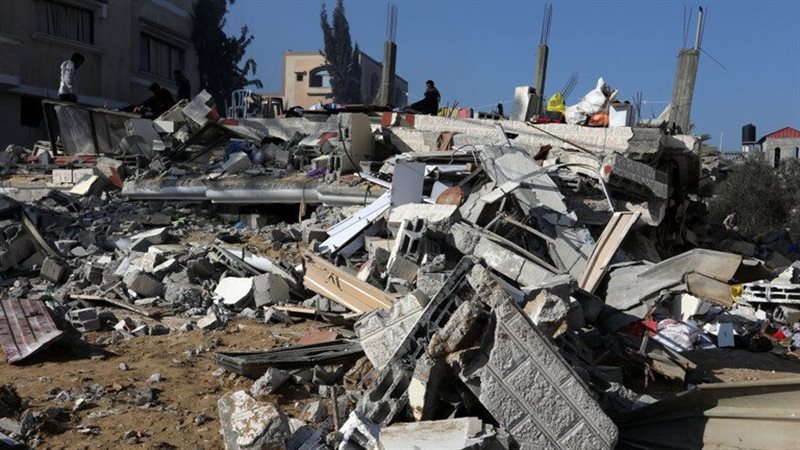 أثار الدمار في غزة،