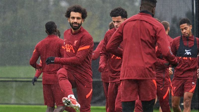 محمد صلاح في مران